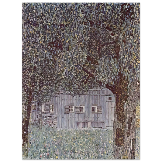 Gustav Klimt - FARMHOUSE IN UPPER AUSTRIA 1912  75x100 cm / 30x40inches Fine Art Poster