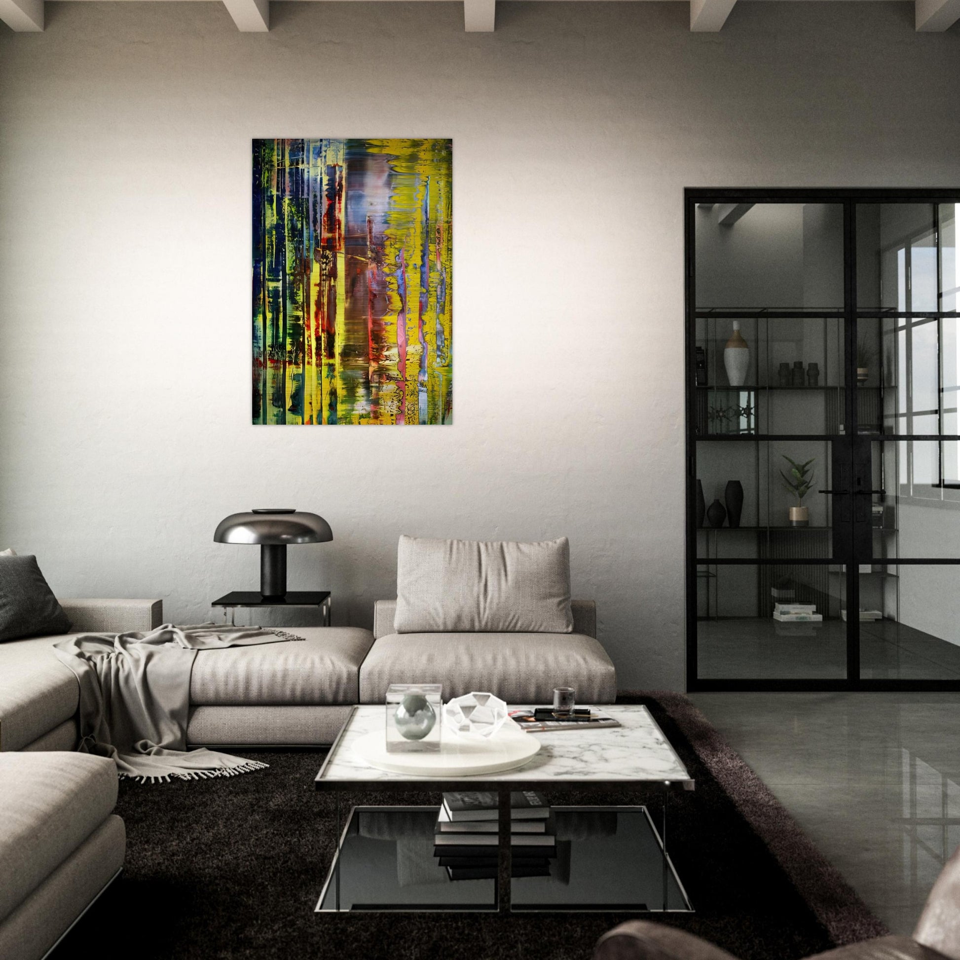 ABSTRACT PAINTING 780 1 - Gerhard Richter Brushed Aluminum Print - 70x100 cm / 28x40 inches | Gerhard Richter Aluminum Print | Gerhard Richter Prints