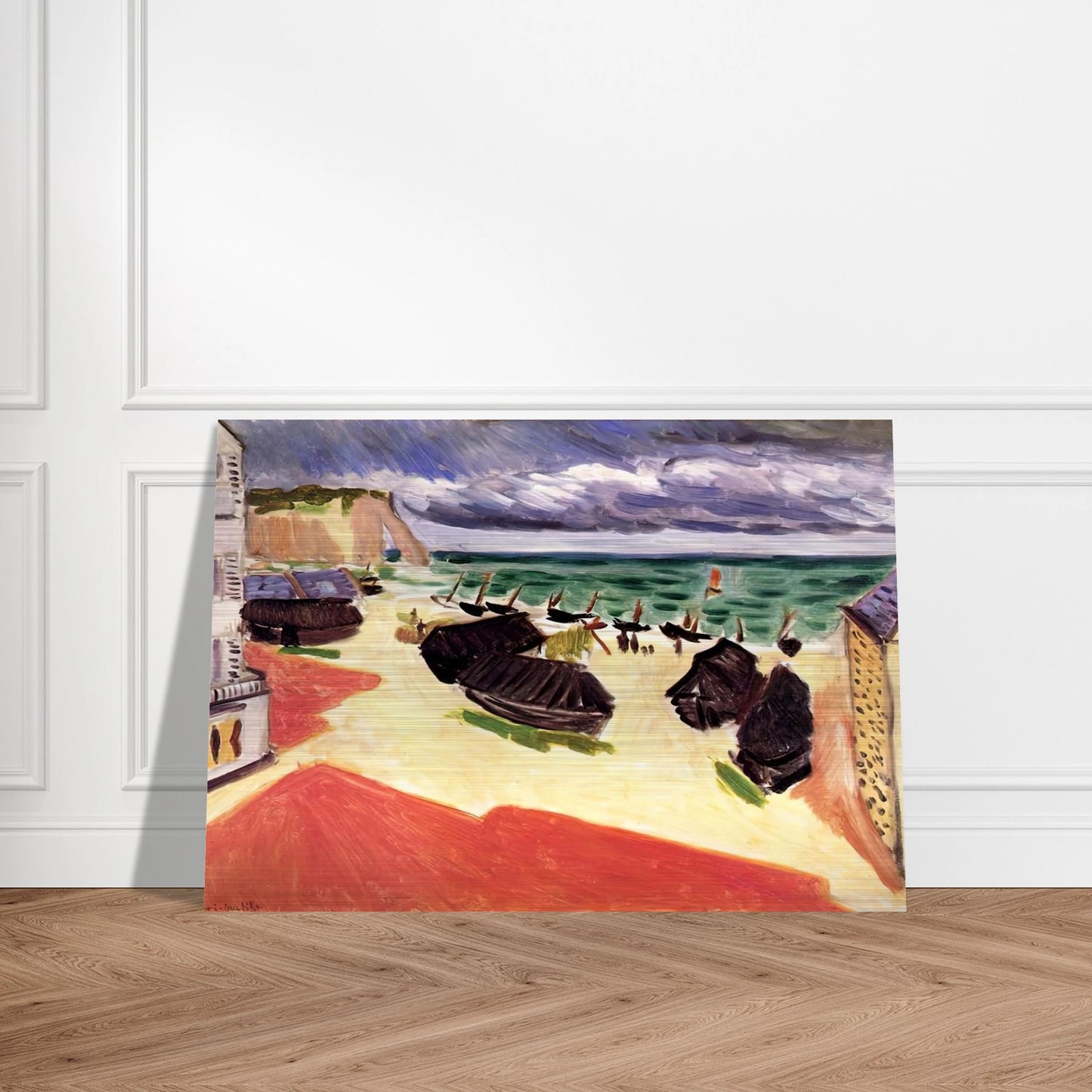 FISHING BOATS IN WINTER ETRETAT 1921 - Henri Matisse Brushed Aluminum Print - 70x100 cm / 28x40 inches | Henri Matisse Aluminum Print | Henri Matisse Prints