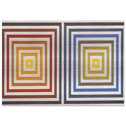 From Yellow to Violet - 1956 - Francois Morellet Brushed Aluminum Print - 70x100 cm / 28x40 inches | Francois Morellet Aluminum Print | Francois Morellet Prints