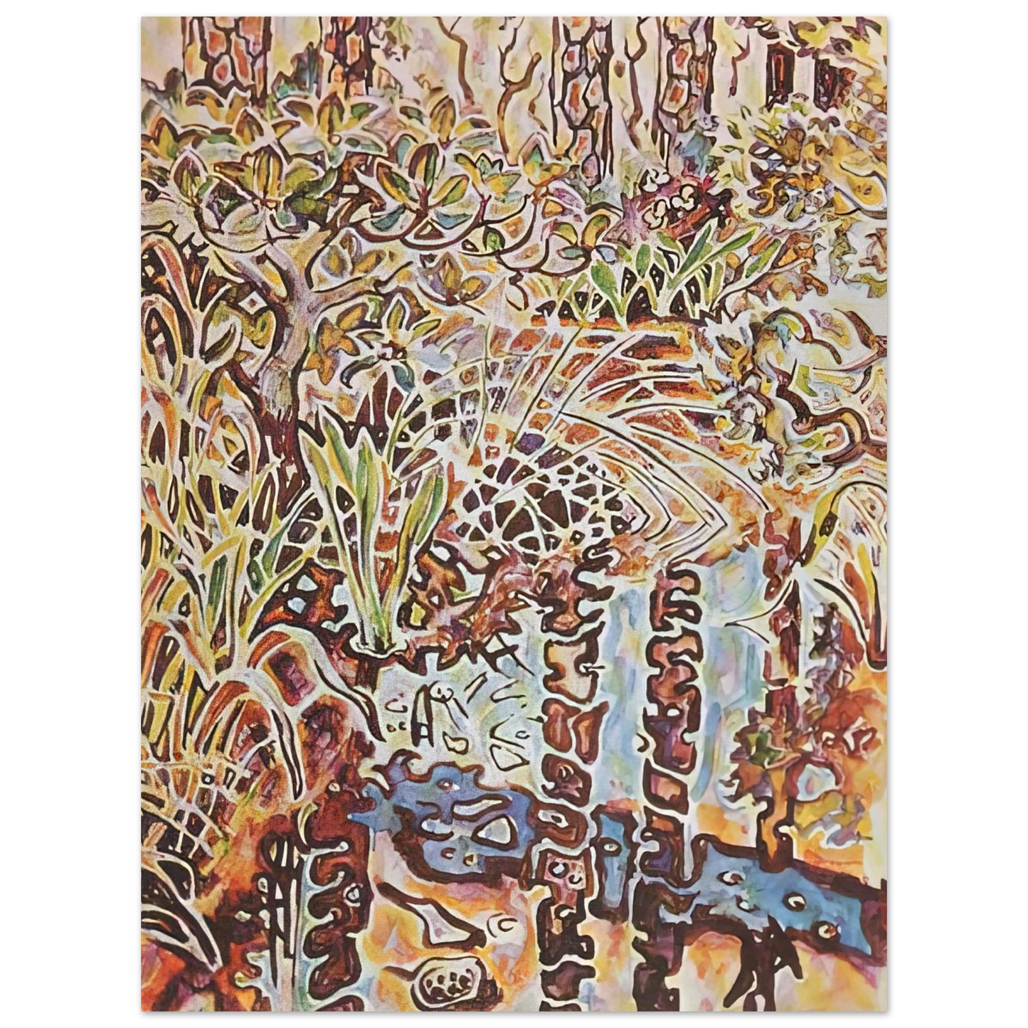 Walter Inglis Anderson - Walter Anderson Wall art - 21x29.7 cm / 8x12" - Premium Wooden Framed Poster With Fine Art Paper-canvas - White frame