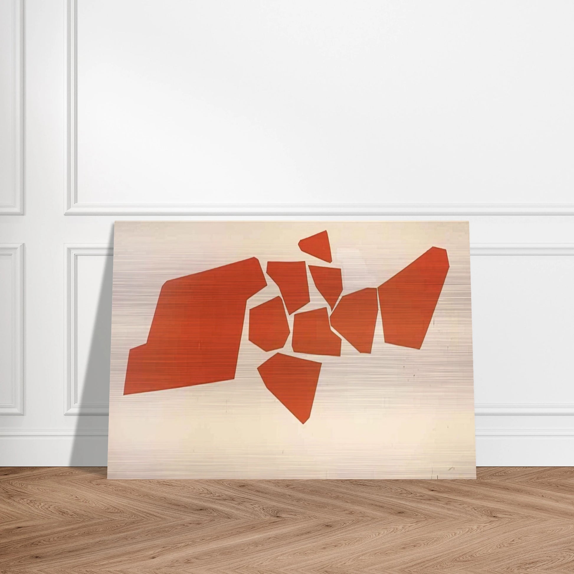 Large Fragemented Shapes - 1968 - Robert Goodnough Brushed Aluminum Print - 70x100 cm / 28x40 inches | Robert Goodnough Aluminum Print | Robert Goodnough Prints