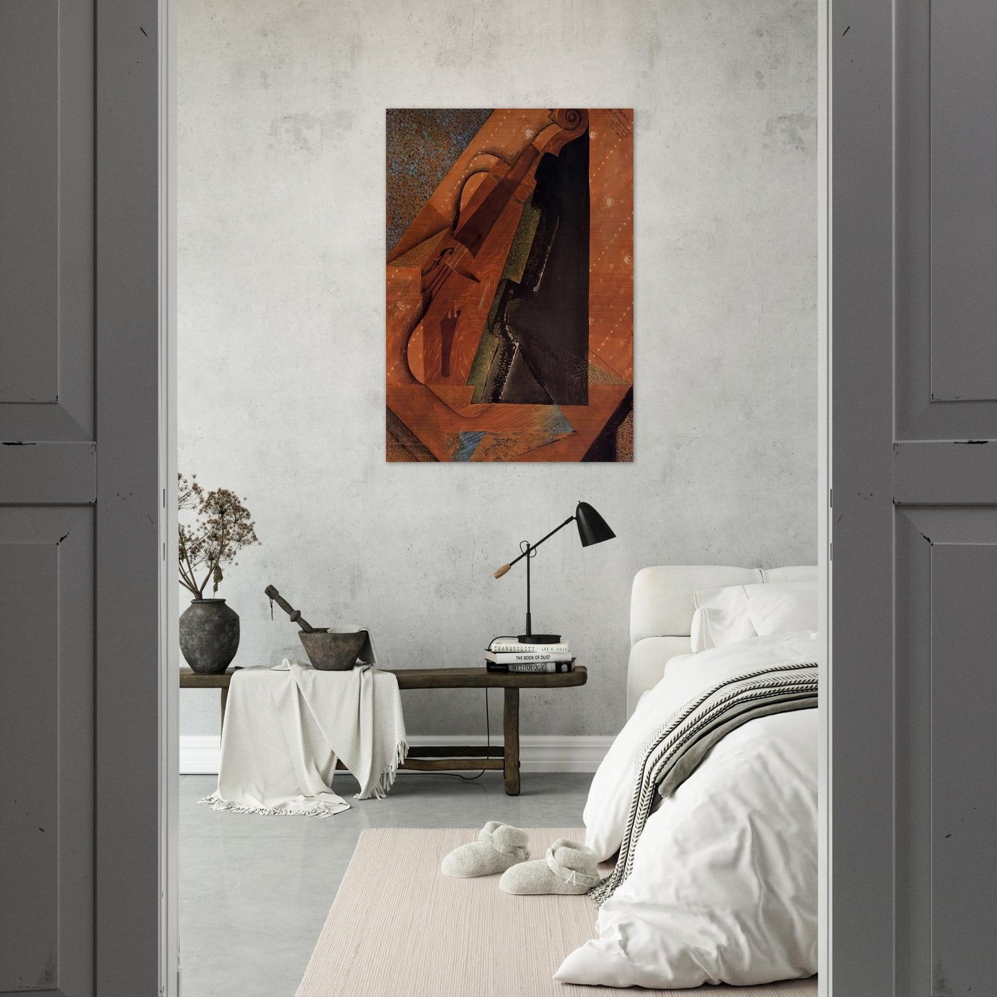 THE VIOLIN 1914 - Juan Gris Brushed Aluminum Print - 70x100 cm / 28x40 inches | Juan Gris Aluminum Print | Juan Gris Prints