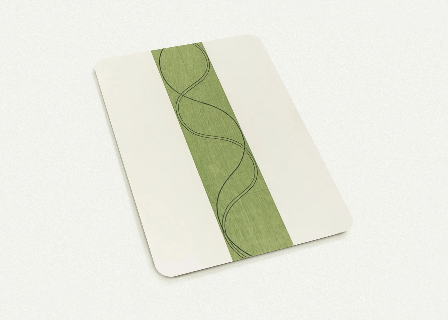 GREEN COLUMN FIGURE 2003 By Robert Mangold Pack of 10 Post Cards | Robert Mangold Post Cards | A6 (10.5 x 14.8 cm) - 4.1 x 5.8 inches