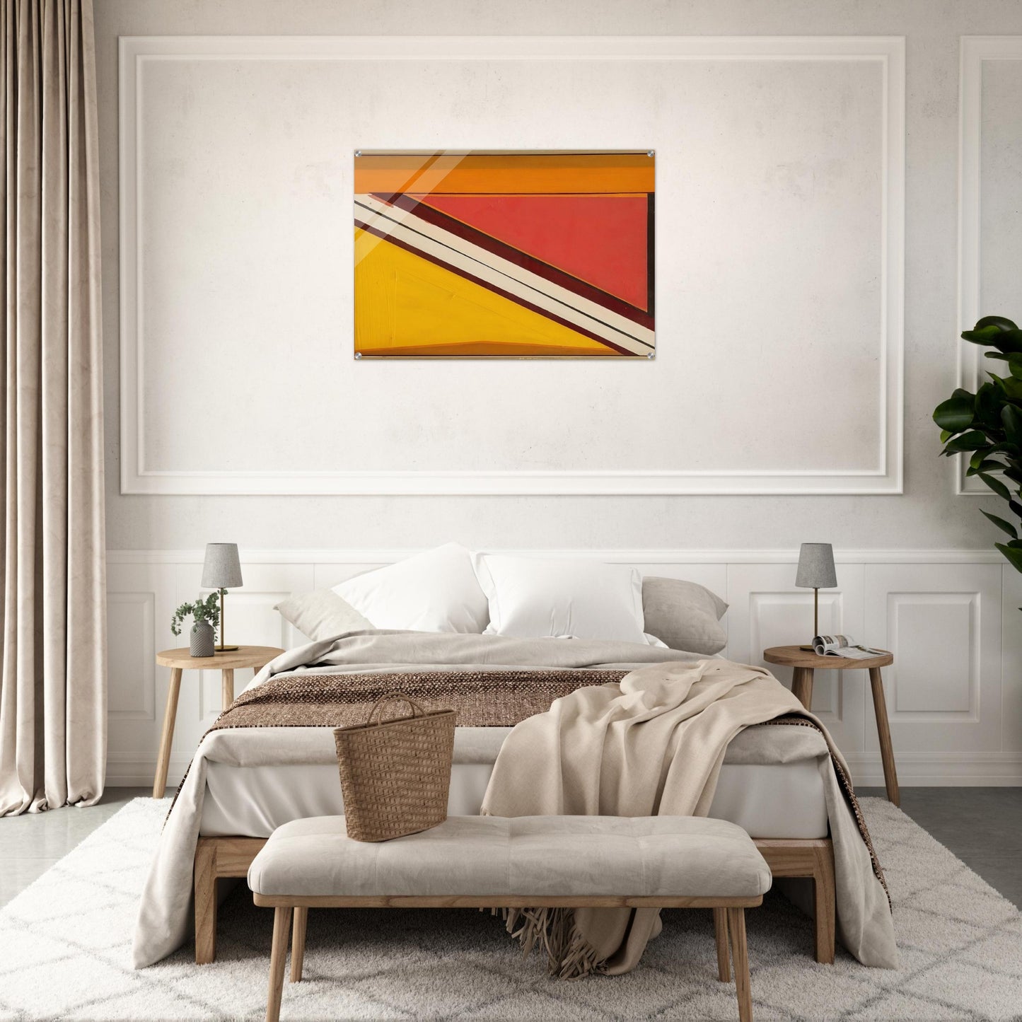 Diagonal 4 - 1963 - Larry Zox Acrylic Print - 70x100 cm / 28x40″ inches | Larry Zox Wall Art | Larry Zox Prints
