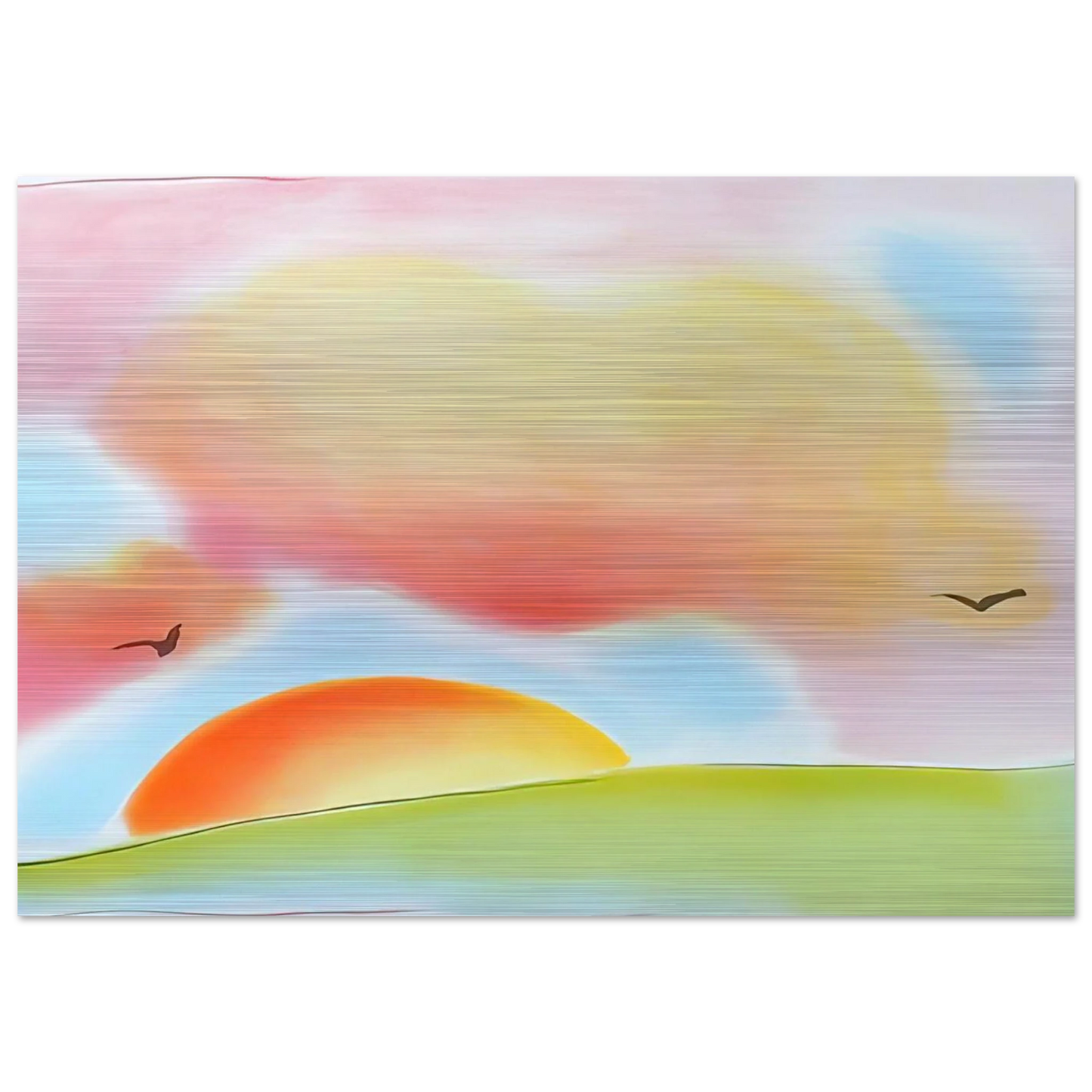 FREEDOM 1980 - Peter Max Brushed Aluminum Print - 70x100 cm / 28x40 inches | Peter Max Aluminum Print | Peter Max Prints
