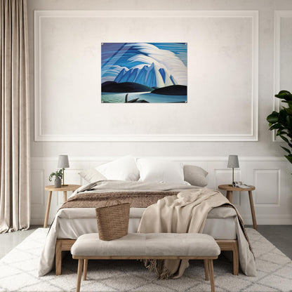 Lake and Mountains - 1928 - Lawren Harris Acrylic Print - 70x100 cm / 28x40″ inches
