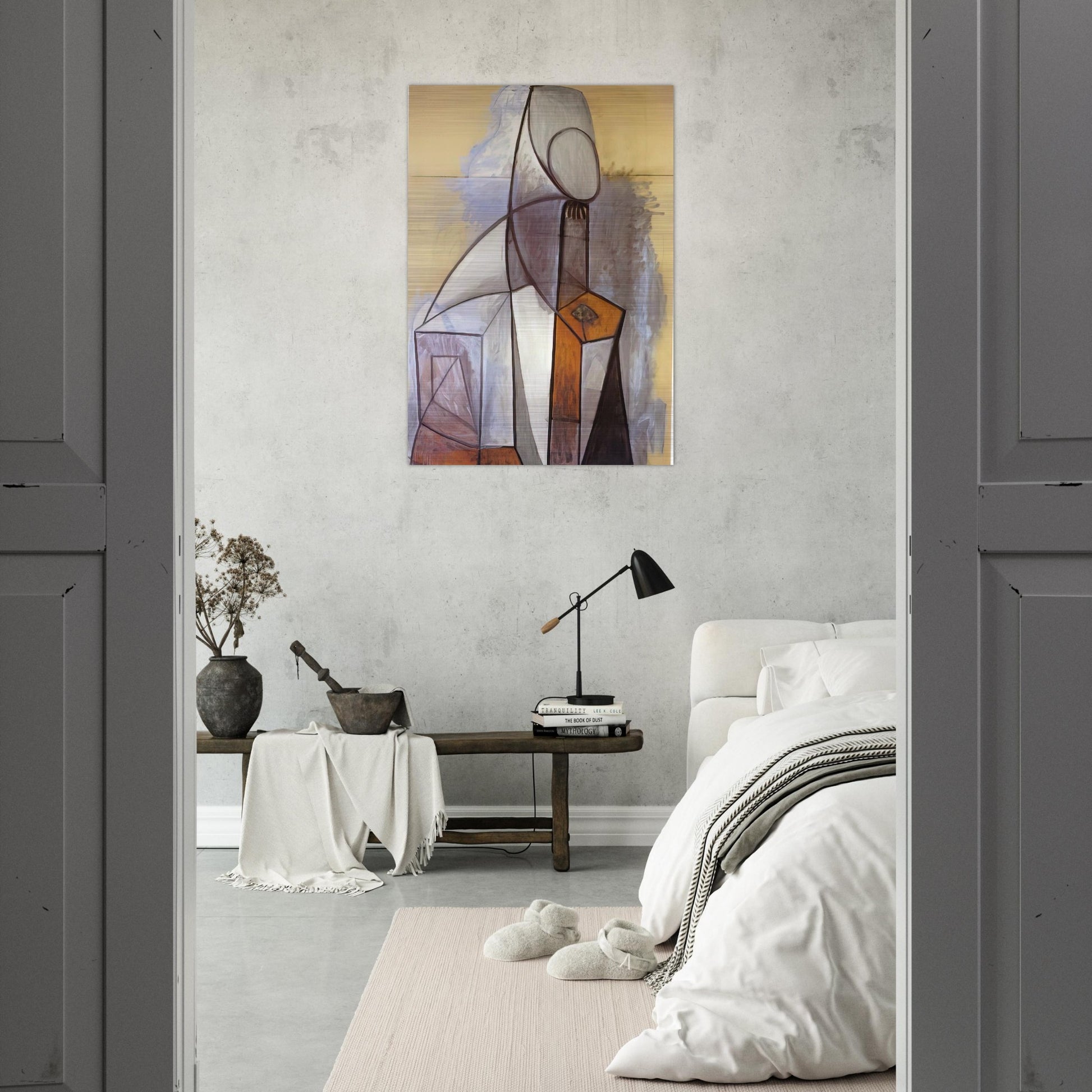 Composition - 1946 - Pablo Picasso Brushed Aluminum Print - 70x100 cm / 28x40 inches | Pablo Picasso Aluminum Print | Pablo Picasso Prints