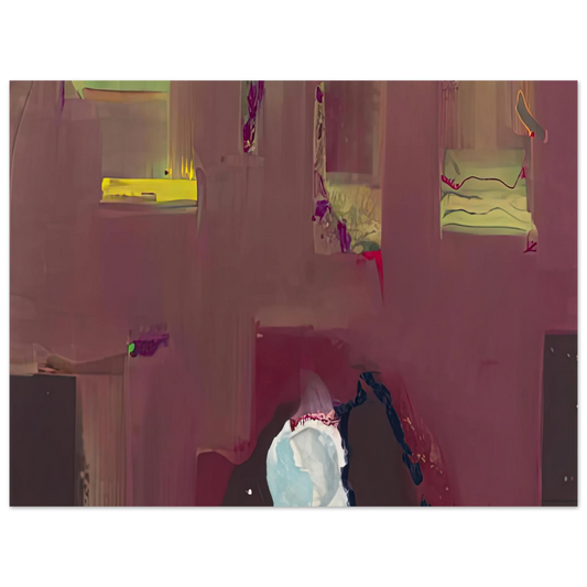 Helen Frankenthaler - Yin Yang, 1990- Wall Art - 21x29.7 cm / 8x12" - Fine Art Poster-canvas - -