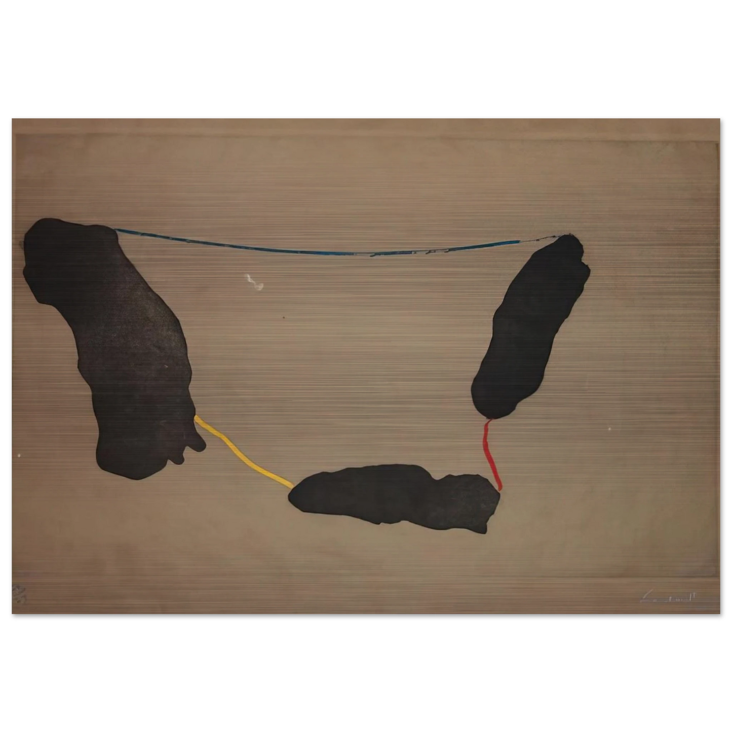 Connected By Joy - 1973 - Helen Frankenthaler Brushed Aluminum Print - 70x100 cm / 28x40 inches | Helen Frankenthaler Aluminum Print | Helen Frankenthaler Prints
