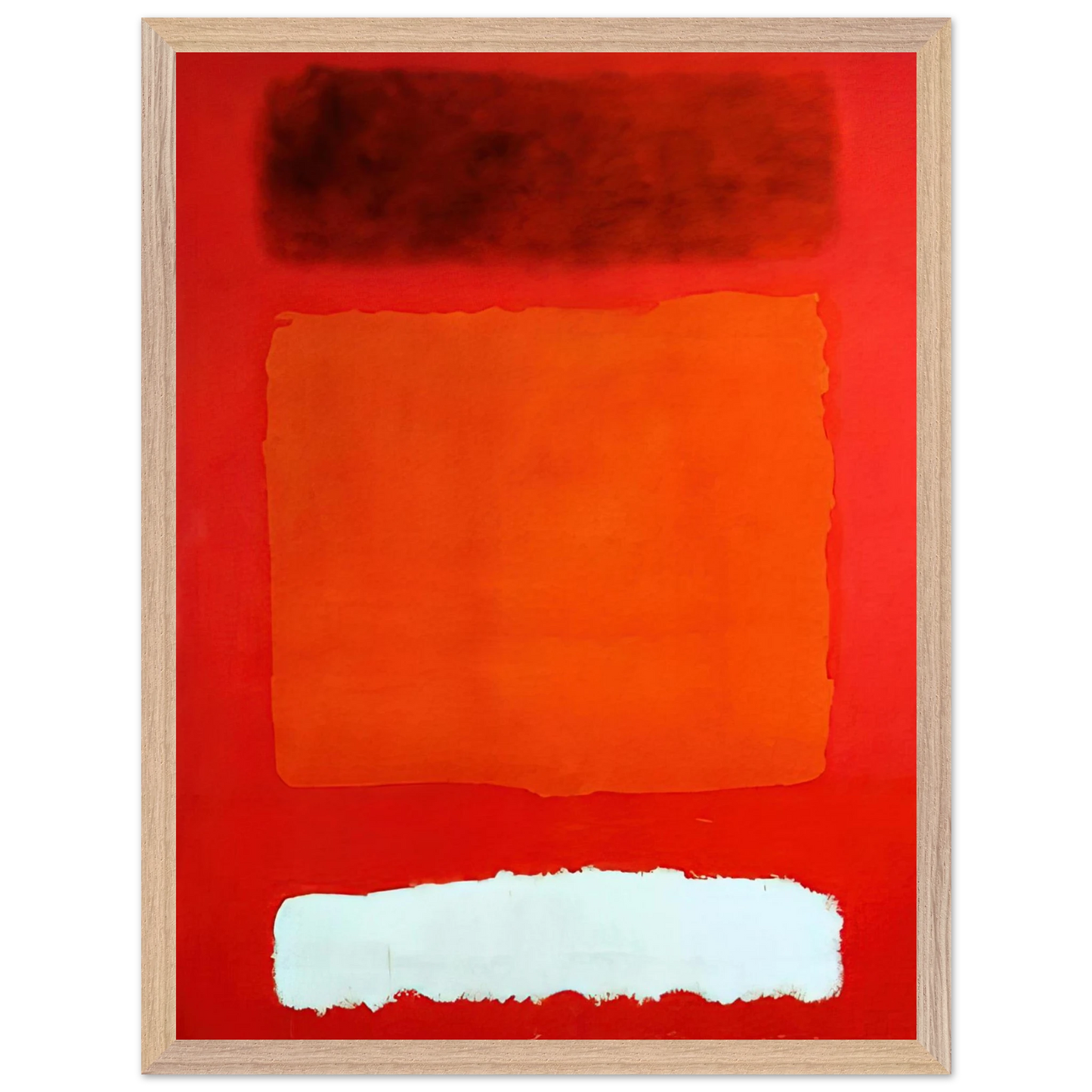 Mark Rothko - Red, White, and Brown - 1957 Wall Art - 30x40 cm / 12x16 inches - Fine Art Poster-canvas - -
