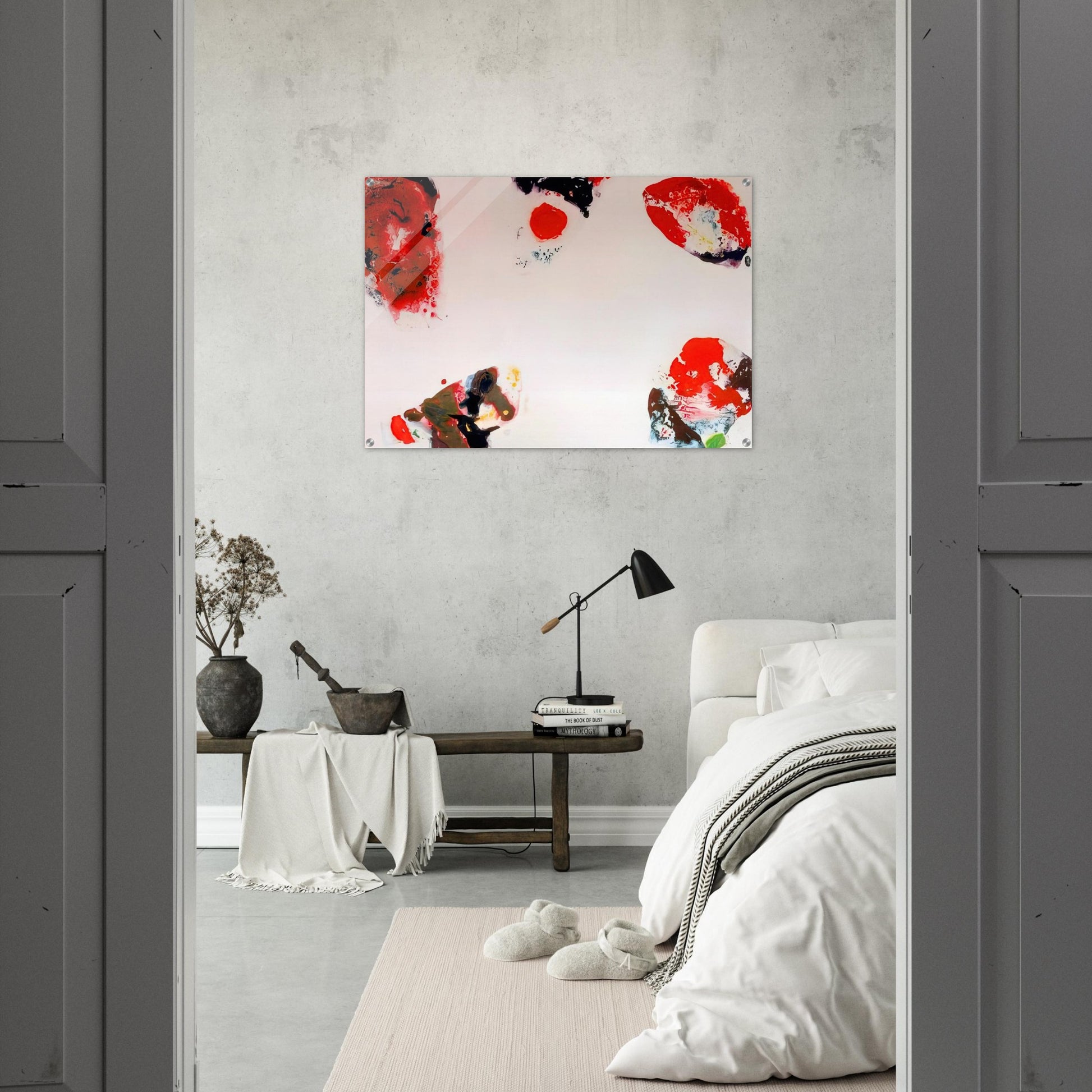 Berlin Red - Sam Francis Acrylic Print - 70x100 cm / 28x40″ inches