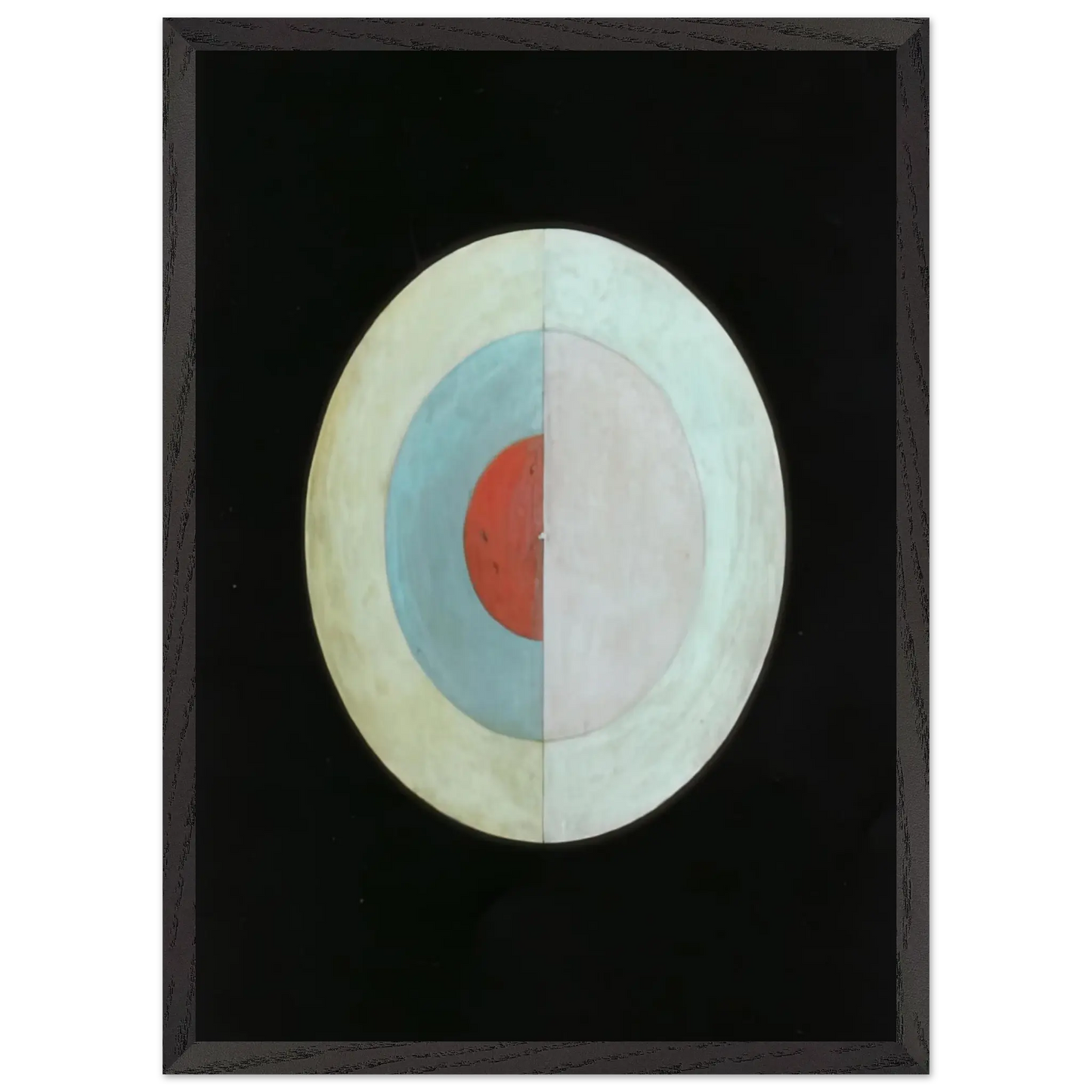 Hilma af Klint - THE SWAN NO 16 1915 Wall art - 70x100 cm / 28x40 Inches - Premium Wooden Framed Poster With Fine Art Paper - White frame