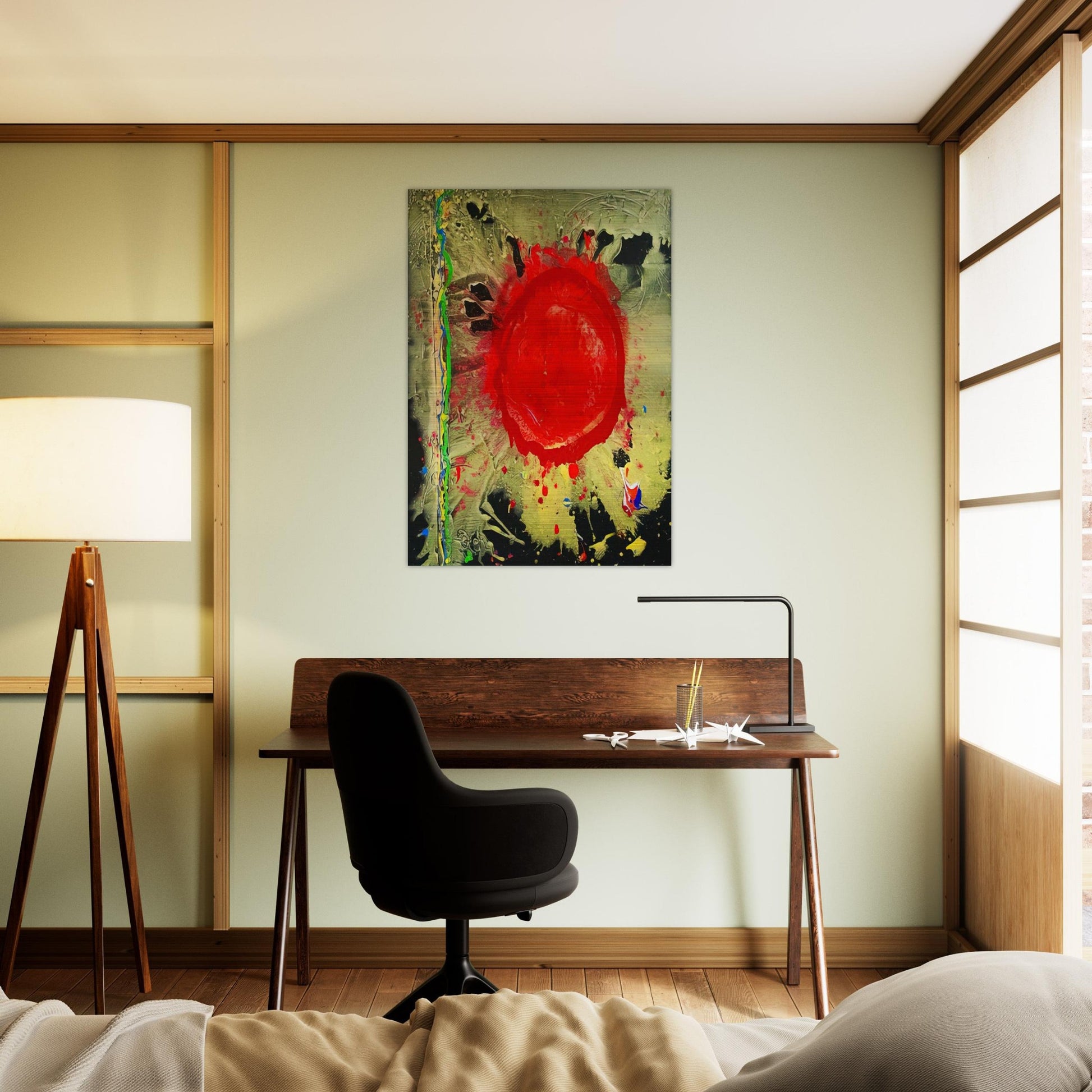 Warrior Universe - 2010 - John Hoyland Brushed Aluminum Print - 70x100 cm / 28x40 inches | John Hoyland Aluminum Print | John Hoyland Prints