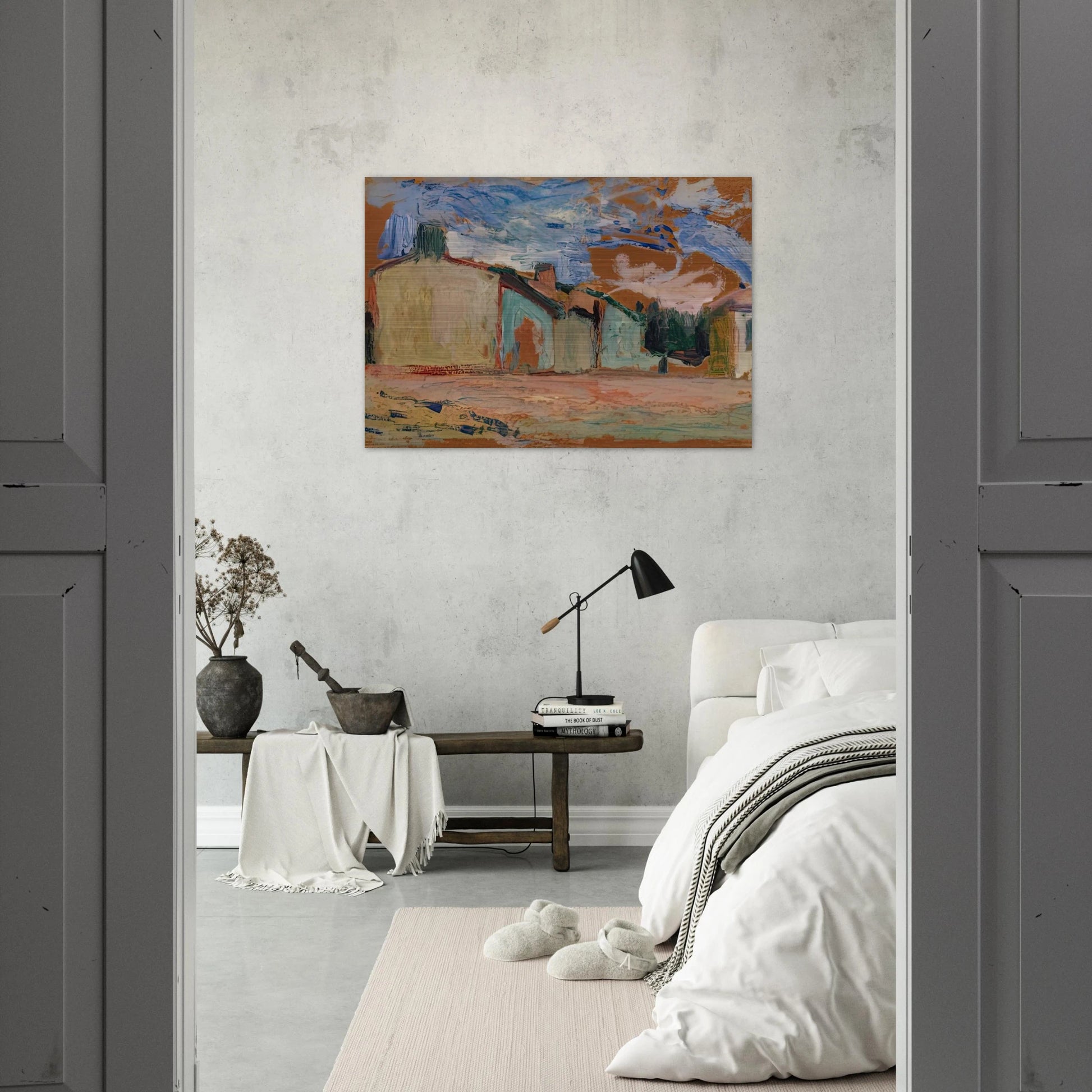 HOUSES FENOUILLET 1898 - Henri Matisse Brushed Aluminum Print - 70x100 cm / 28x40 inches | Henri Matisse Aluminum Print | Henri Matisse Prints