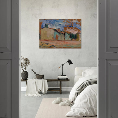 HOUSES FENOUILLET 1898 - Henri Matisse Brushed Aluminum Print - 70x100 cm / 28x40 inches | Henri Matisse Aluminum Print | Henri Matisse Prints