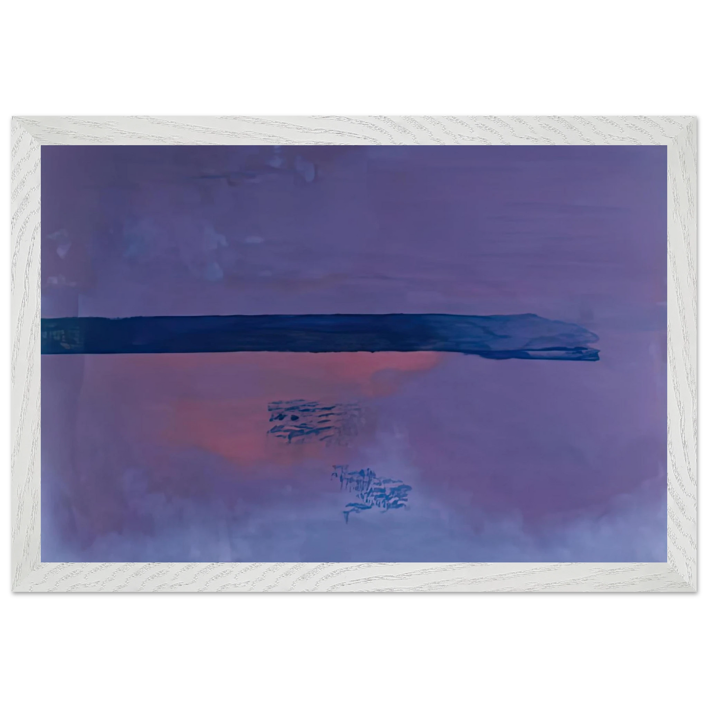Helen Frankenthaler - Ebbing, 2002- Wall Art - 60x80 cm / 24x32 inches - Premium Wooden Framed Poster With Fine Art Paper-canvas - White frame