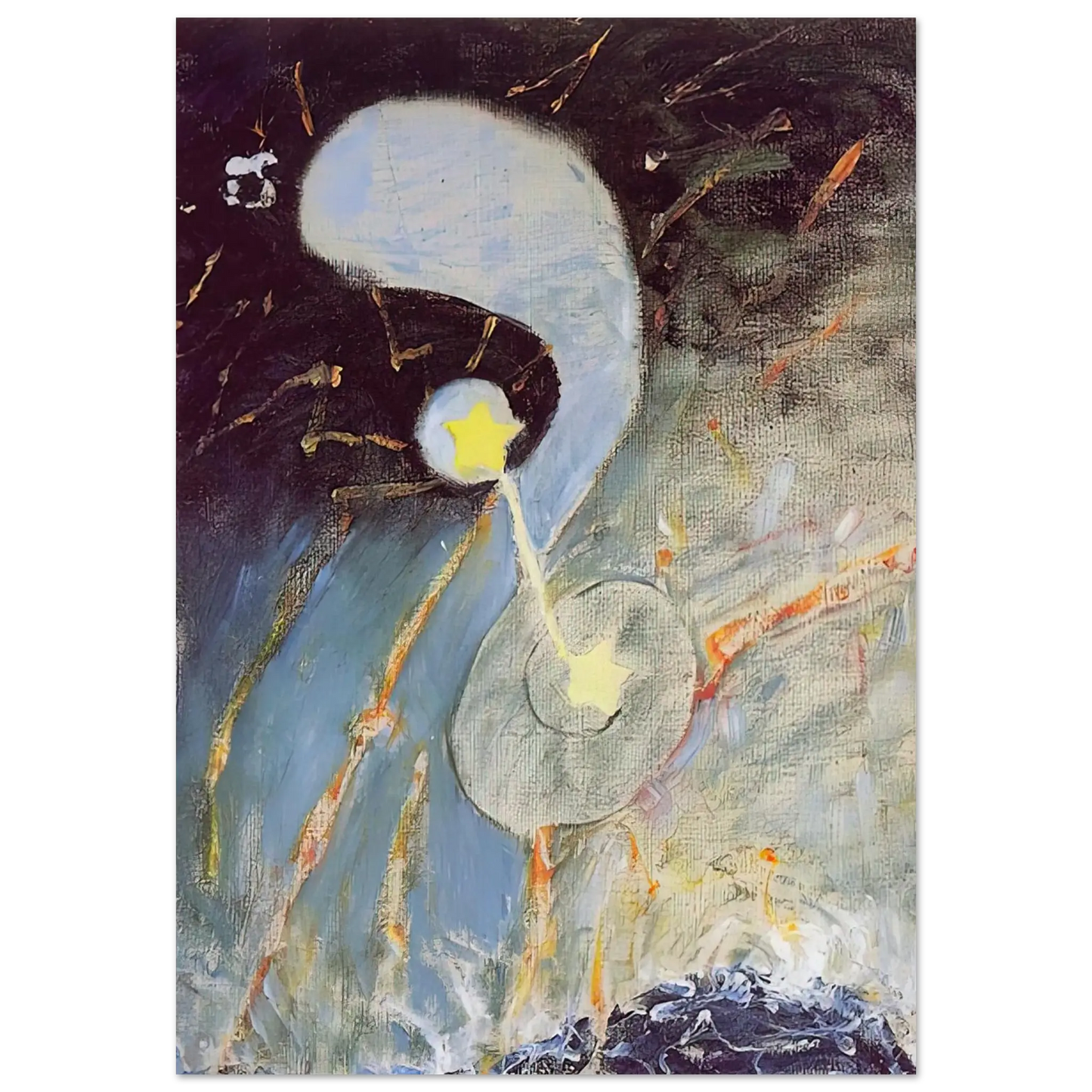 Hilma af Klint - CHAOS NR 2 1906 Wall art - 13x18 cm / 5x7 Inches - Fine Art Poster - -