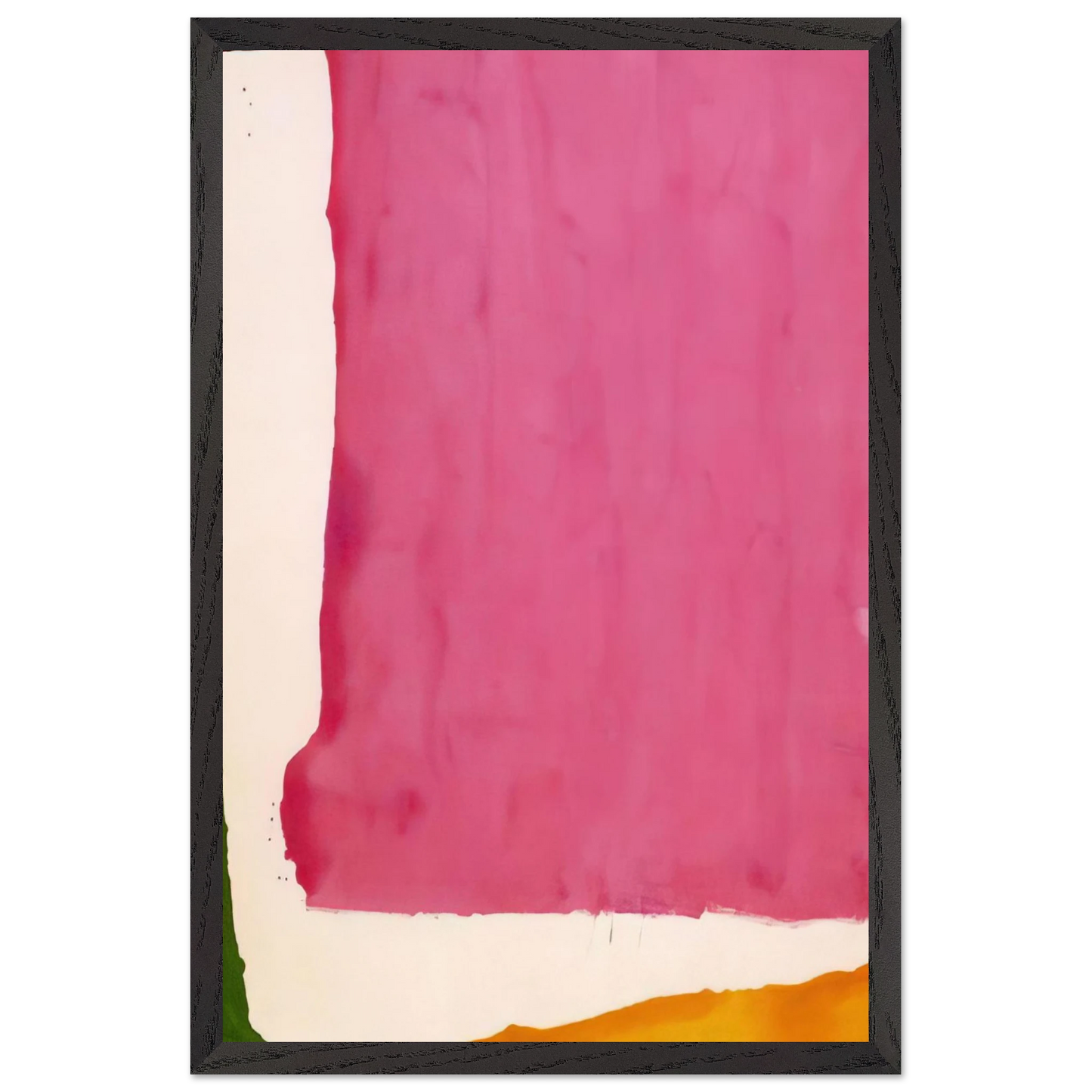 Helen Frankenthaler - Mauve District - 1966 Wall art - 27x35 cm / 11x14 inches - Premium Wooden Framed Poster With Fine Art Paper-canvas - White frame