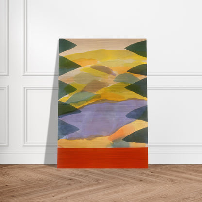 Imagination's Door - 1980 - Ronnie Landfield Brushed Aluminum Print - 70x100 cm / 28x40 inches | Ronnie Landfield Aluminum Print | Ronnie Landfield Prints