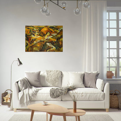 CERET LANDSCAPE - Chaim Soutine Brushed Aluminum Print - 70x100 cm / 28x40 inches | Chaim Soutine Aluminum Print | Chaim Soutine Prints