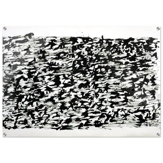 UNTITLED CHINESE INK DRAWING 1961 - Henri Michaux Acrylic Print - 70x100 cm / 28x40″ inches | Henri Michaux Wall Art | Henri Michaux Prints