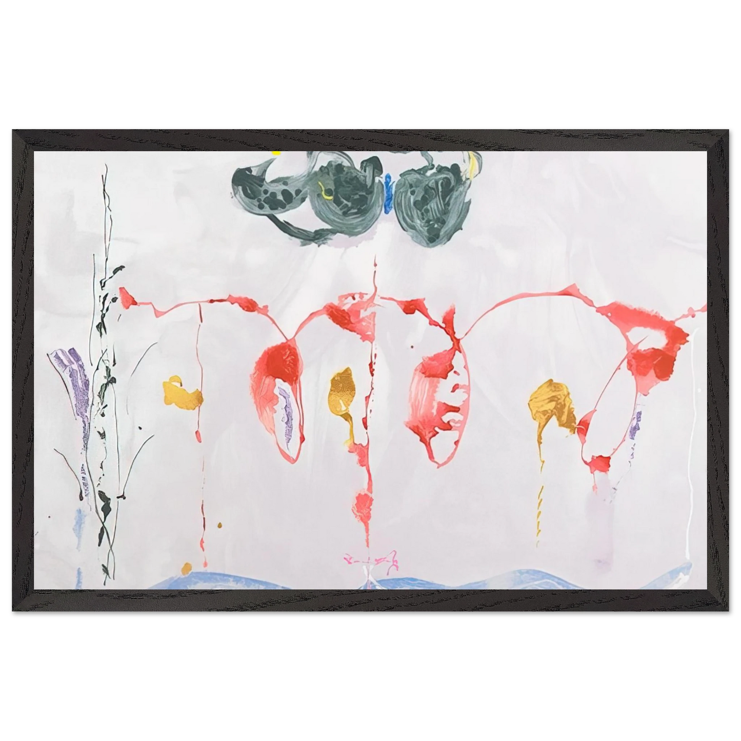 Helen Frankenthaler - Aerie - 2009 Wall art - 20x25 cm / 8x10 inches - Fine Art Poster-canvas - -