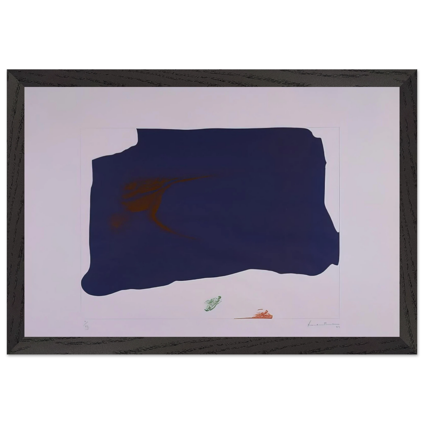 Helen Frankenthaler - Variation II on Mauve Corner - 1969 Wall art - A1 (59.4 x 84.1  cm) - Fine Art Poster-canvas - -