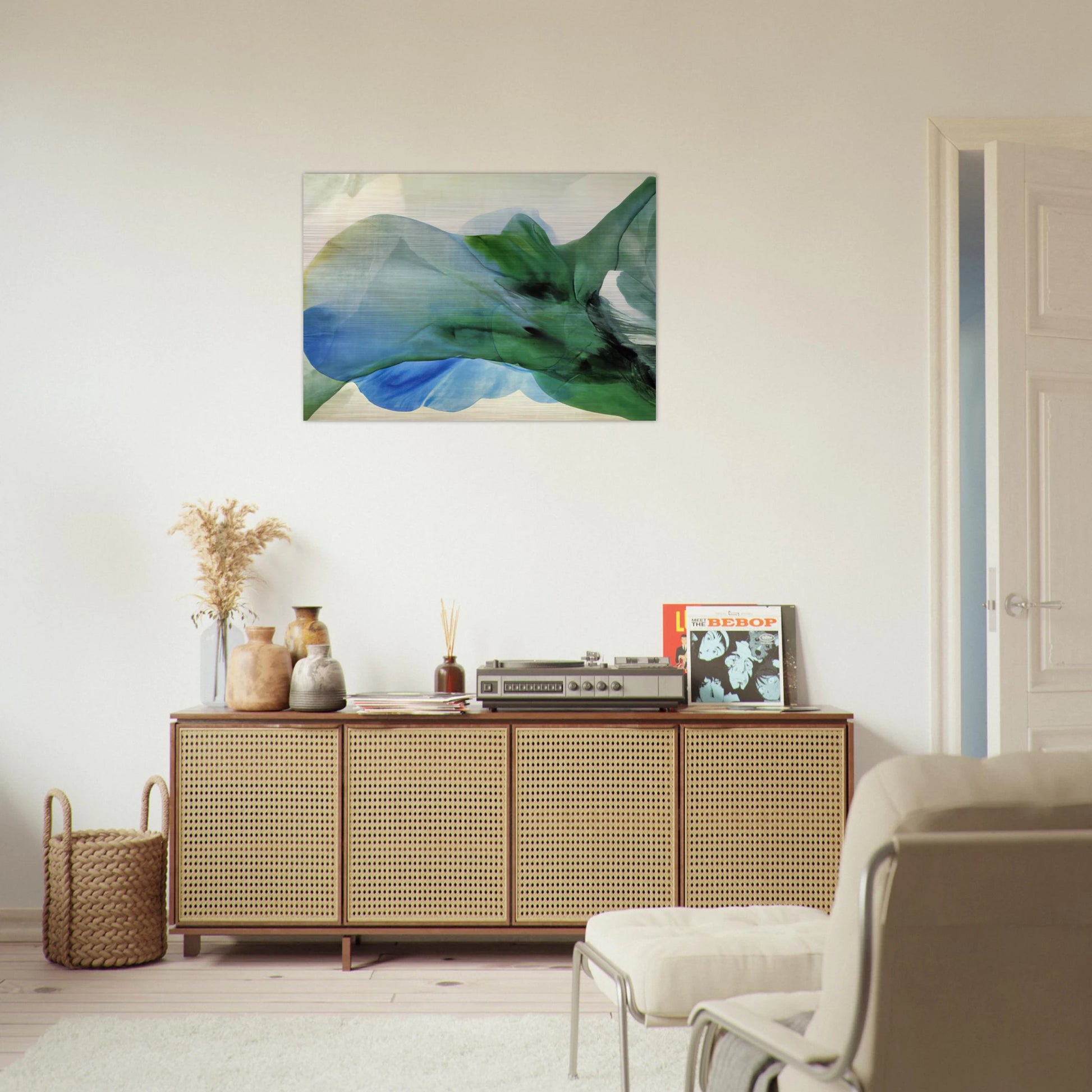 Phenomena Kwan Yin - 1969 - Paul Jenkins Brushed Aluminum Print - 70x100 cm / 28x40 inches | Paul Jenkins Aluminum Print | Paul Jenkins Prints