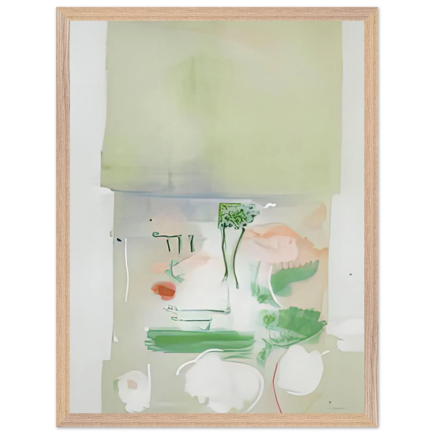 Helen Frankenthaler - Faerie Tale, 1988- Wall Art - 30x40 cm / 12x16 inches - Premium Wooden Framed Poster With Fine Art Paper-canvas - Wood frame