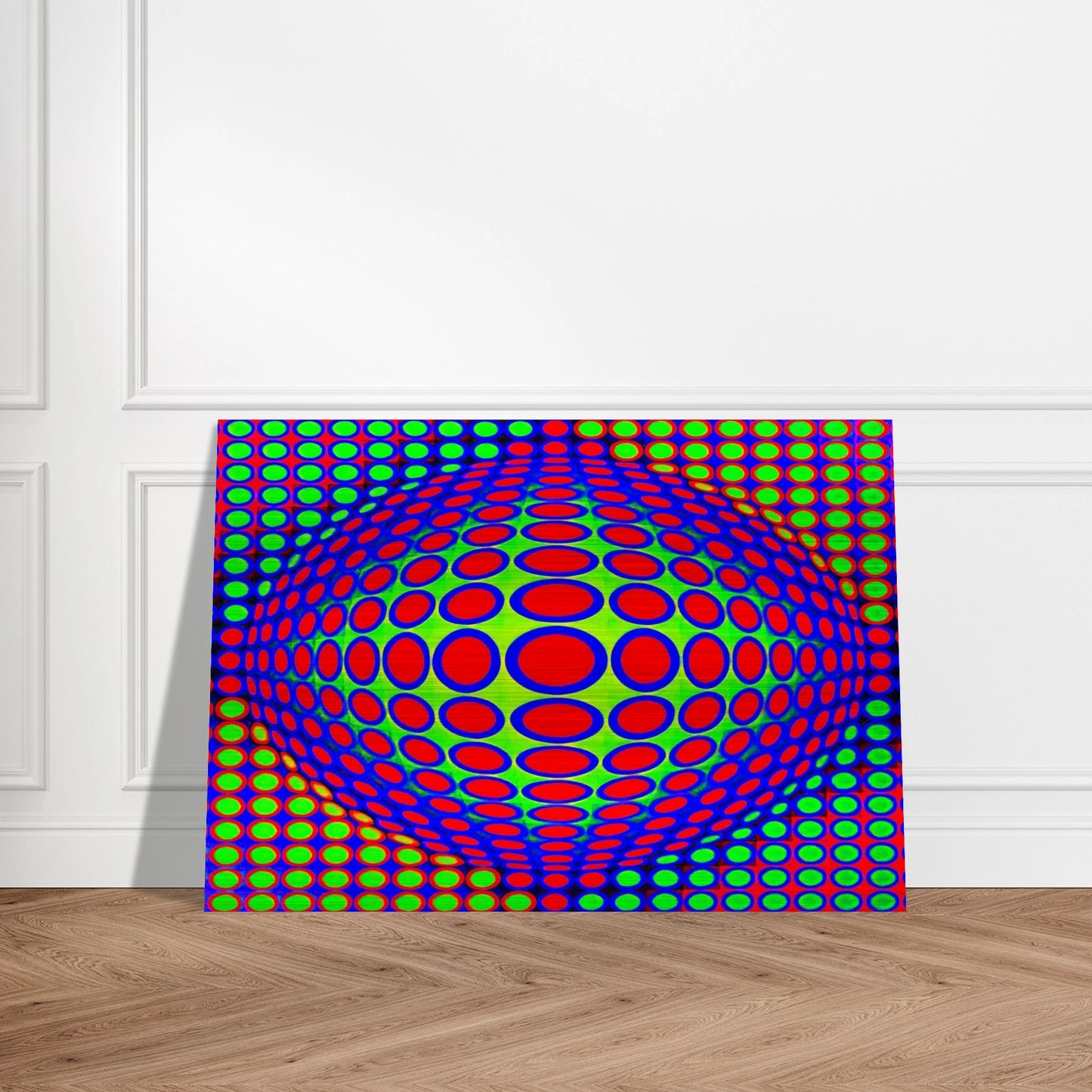 Vega 200 - 1968 - Victor Vasarely Brushed Aluminum Print - 70x100 cm / 28x40 inches | Victor Vasarely Aluminum Print | Victor Vasarely Prints