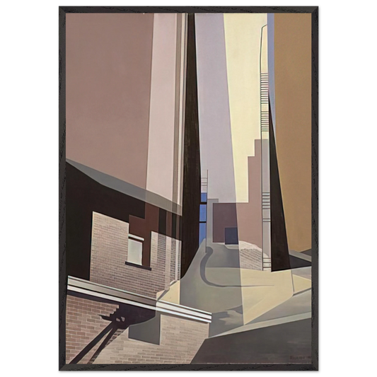 New England Irrelevancies - 1953 - Charles Sheeler 70x100 cm / 28x40 inches Framed Art Print – Black Wooden Frame