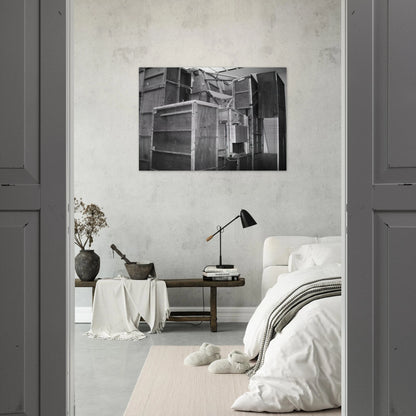 MERZBAU SEEN FROM THE OUTSIDE 1933 - Kurt Schwitters Brushed Aluminum Print - 70x100 cm / 28x40 inches | Kurt Schwitters Aluminum Print | Kurt Schwitters Prints