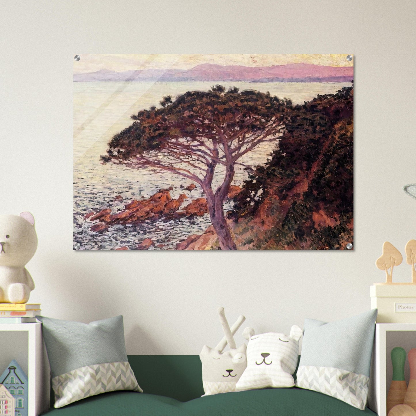 SUNSET 1916 - Theo van Rysselberghe Acrylic Print - 70x100 cm / 28x40″ inches | Theo van Rysselberghe Wall Art | Theo van Rysselberghe Prints
