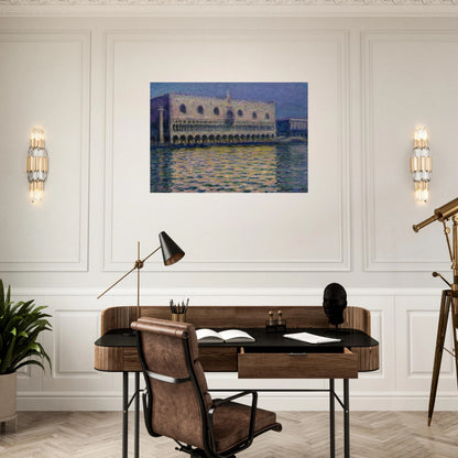 The Palazzo Ducale - claude monet Brushed Aluminum Print - 70x100 cm / 28x40 inches | claude monet Aluminum Print | claude monet Prints