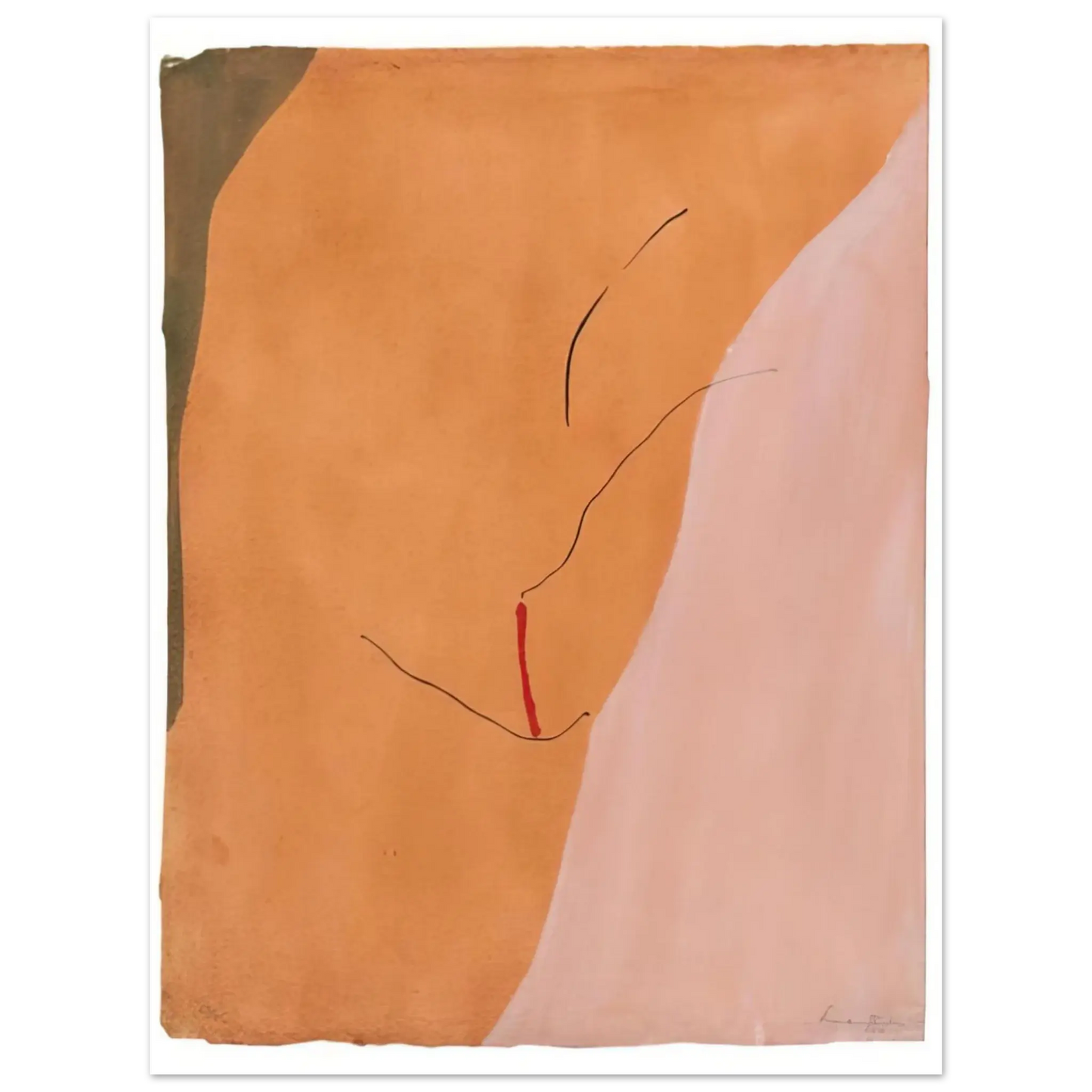 Helen Frankenthaler - Sanguine Mood - 1971 Wall art - 30x45 cm / 12x18 inches - Fine Art Poster - -