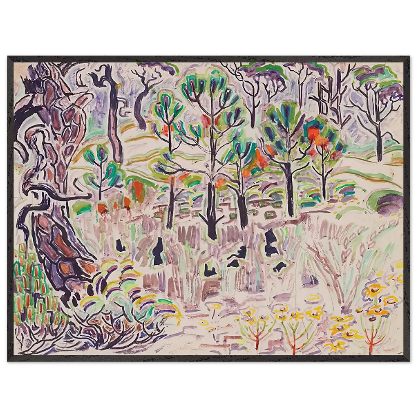 Walter Inglis Anderson - Walter Anderson Wall art - 15x20 cm / 6x8 Inches - Premium Wooden Framed Poster With Fine Art Paper - Wood frame