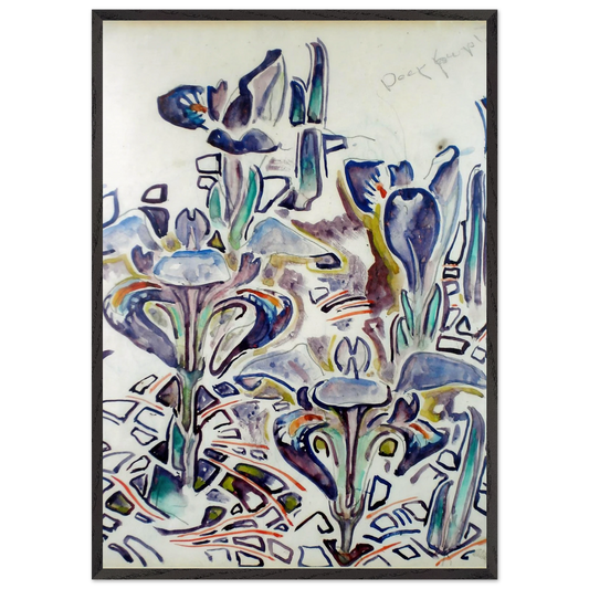 Walter Anderson N5 - Walter Inglis Anderson 70x100 cm / 28x40 inches Framed Art Print – Black Wooden Frame | Walter Anderson Prints