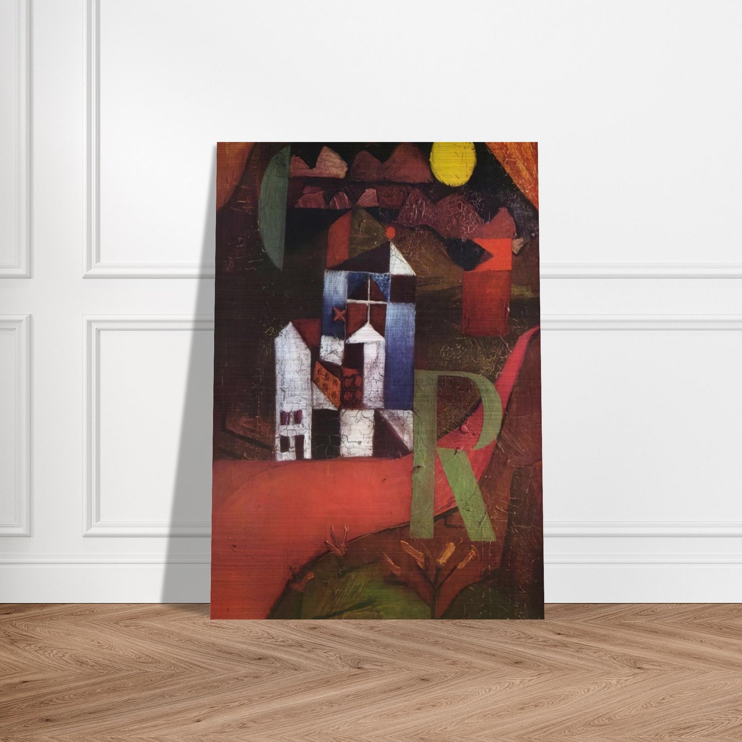 VILLA R 1919 - Paul Klee Brushed Aluminum Print - 70x100 cm / 28x40 inches | Paul Klee Aluminum Print | Paul Klee Prints