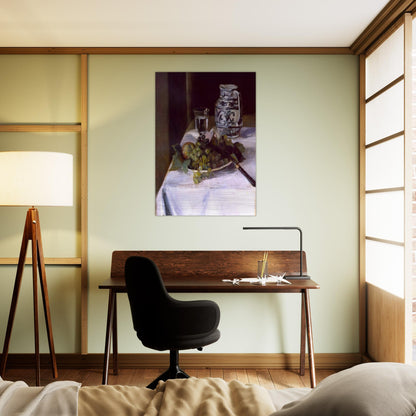 STILL LIFE WITH GRAPES 1896 - Henri Matisse Brushed Aluminum Print - 70x100 cm / 28x40 inches | Henri Matisse Aluminum Print | Henri Matisse Prints