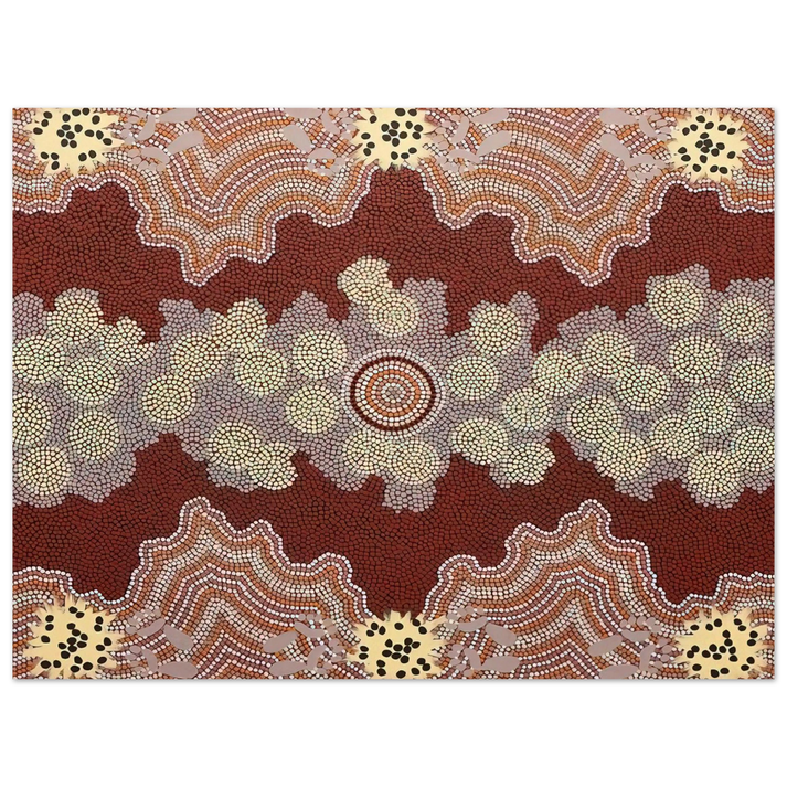 Clifford Possum Tjapaltjarri - Malaka Honey Ant Dreaming - 1992  75x100 cm / 30x40inches Fine Art Poster