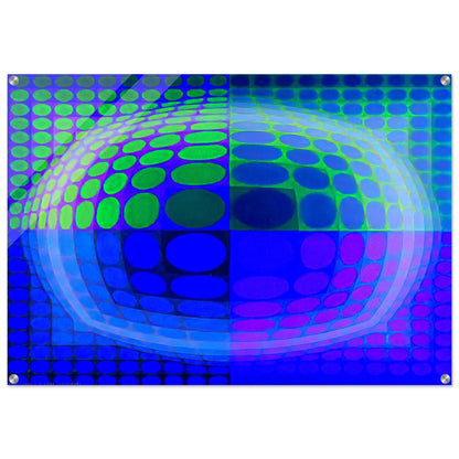 Pal-Ket - 1974 - Victor Vasarely Acrylic Print - 70x100 cm / 28x40″ inches
