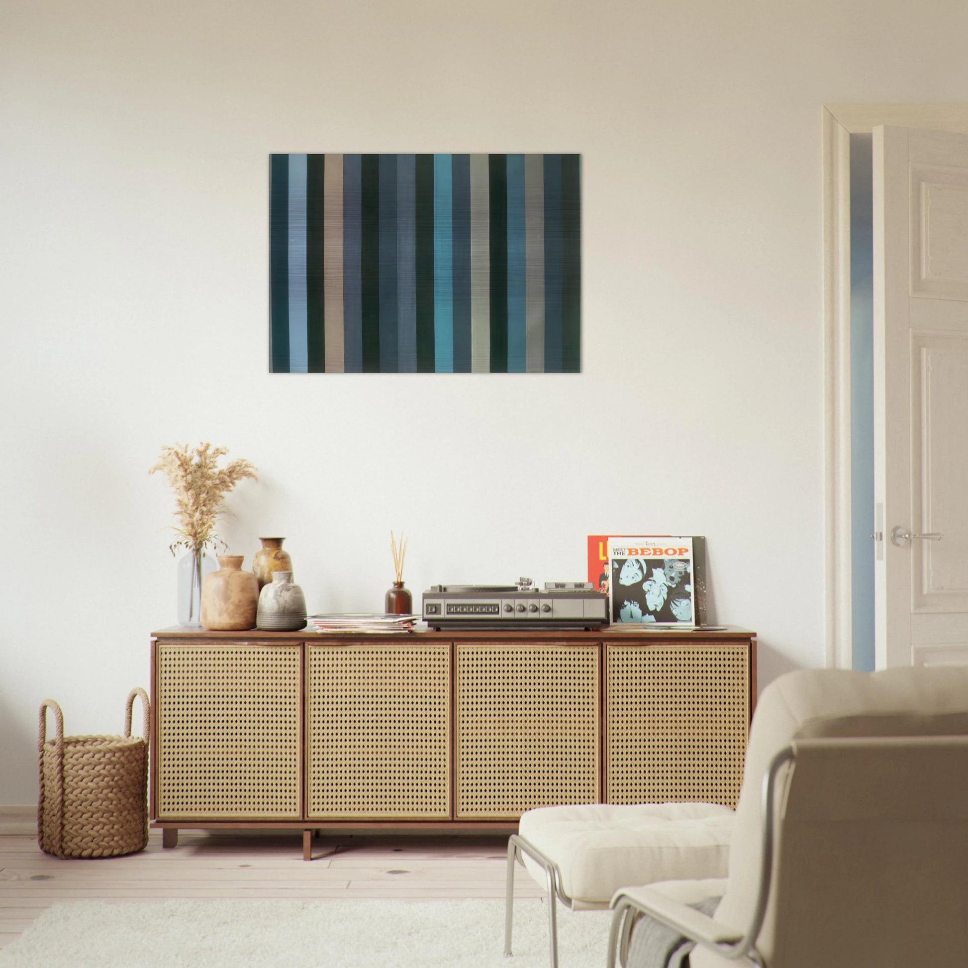 Moroccan Midnight - 1984 - Gene Davis Brushed Aluminum Print - 70x100 cm / 28x40 inches | Gene Davis Aluminum Print | Gene Davis Prints