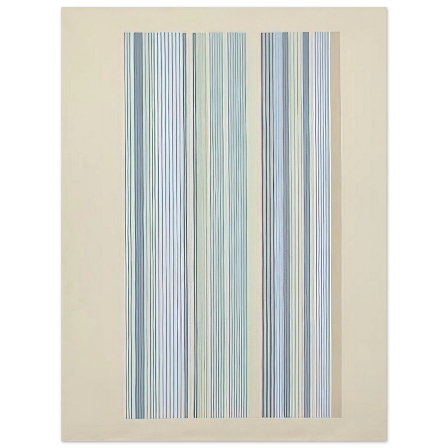Gene Davis - Blue Bird - 1978  75x100 cm / 30x40inches Fine Art Poster