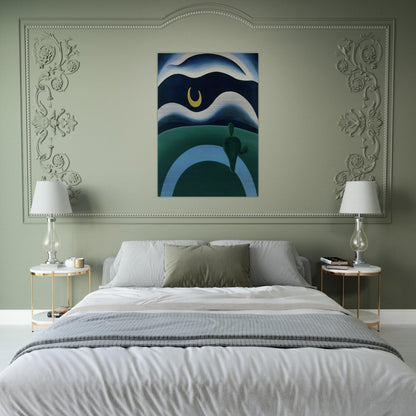 The Moon - Tarsila do Amaral Brushed Aluminum Print - 70x100 cm / 28x40 inches | Tarsila do Amaral Aluminum Print | Tarsila do Amaral Prints