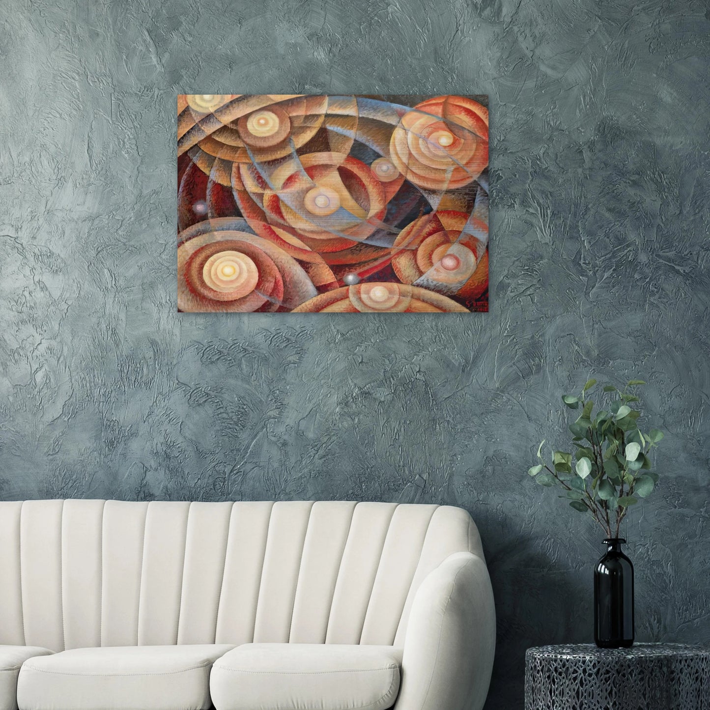 Ritmi astrali - 1916 - Gerardo Dottori Brushed Aluminum Print - 70x100 cm / 28x40 inches | Gerardo Dottori Aluminum Print | Gerardo Dottori Prints