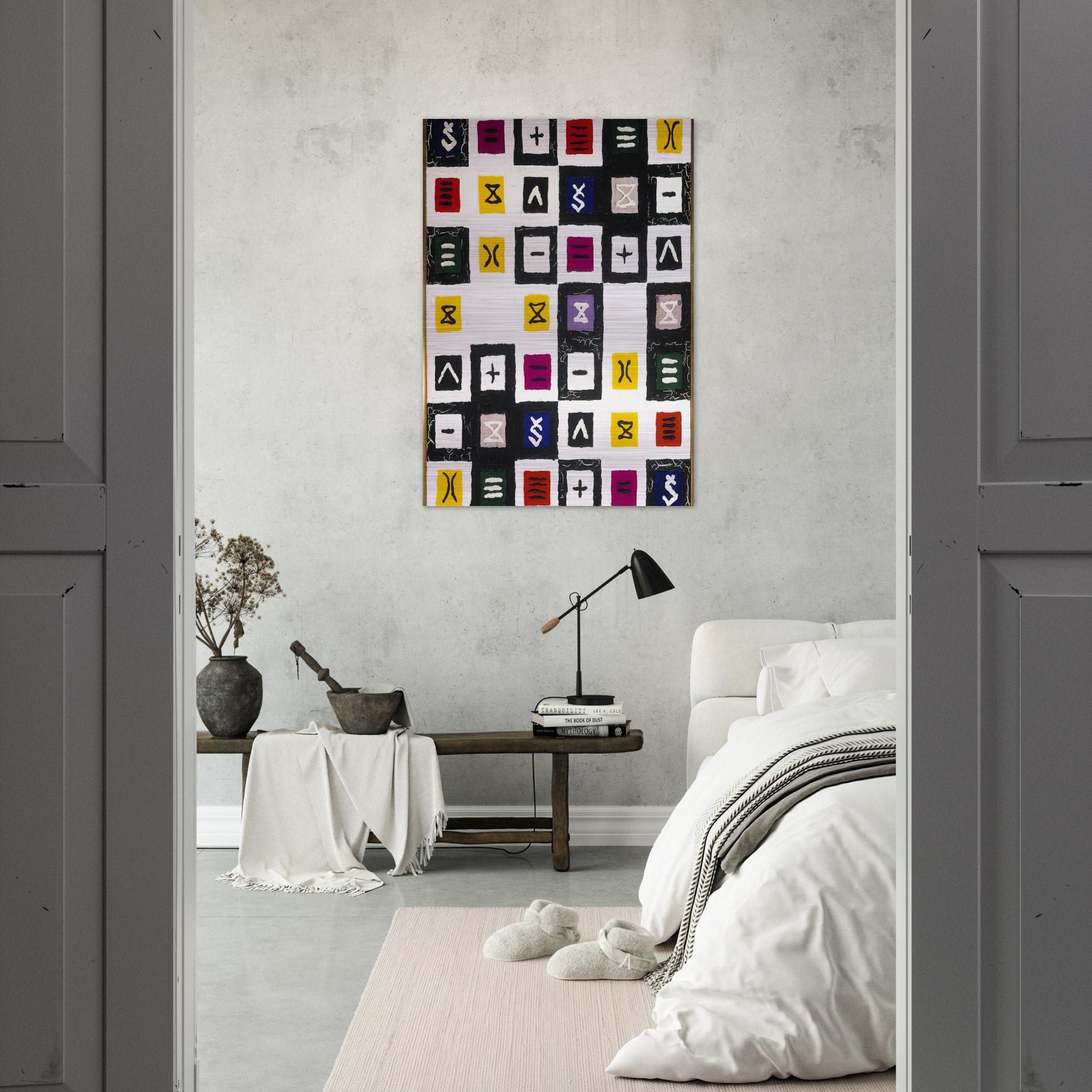 The Great Mystery II - 1960 - Alfred Jensen Brushed Aluminum Print - 70x100 cm / 28x40 inches | Alfred Jensen Aluminum Print | Alfred Jensen Prints