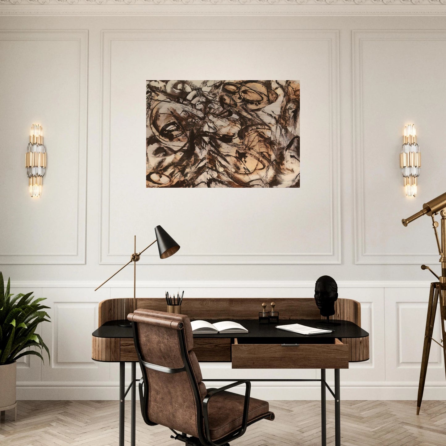 The Guardian - Lee Krasner Brushed Aluminum Print - 70x100 cm / 28x40 inches | Lee Krasner Aluminum Print | Lee Krasner Prints
