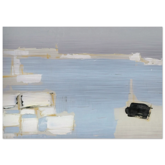 Marseille under snow - 1954 - Nicolas de Stael Brushed Aluminum Print - 70x100 cm / 28x40 inches | Nicolas de Stael Aluminum Print | Nicolas de Stael Prints