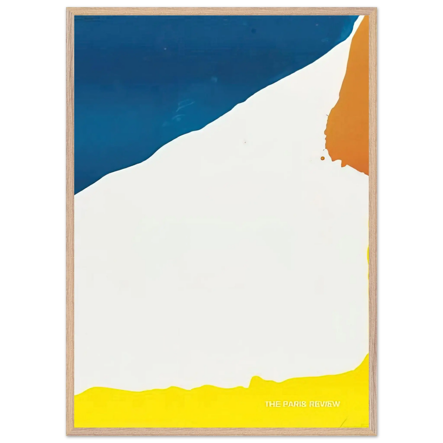 Helen Frankenthaler - Paris Review - 1966 Wall art - A1 (59.4 x 84.1  cm) - Premium Wooden Framed Poster With Fine Art Paper - Black frame